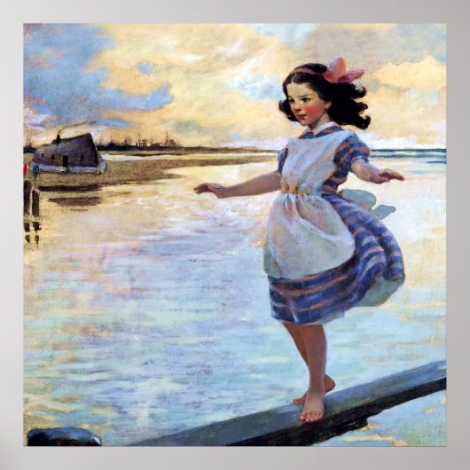 “Little Eml'y” door Jessie Willcox Smith Poster (Voorkant)