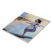 “Little Eml'y” door Jessie Willcox Smith Tegeltje (Zijkant)