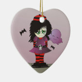 Little Emo Girl - Elzie en Friends Keramisch Ornament (Rechts)