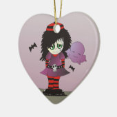 Little Emo Girl - Elzie en Friends Keramisch Ornament (Links)