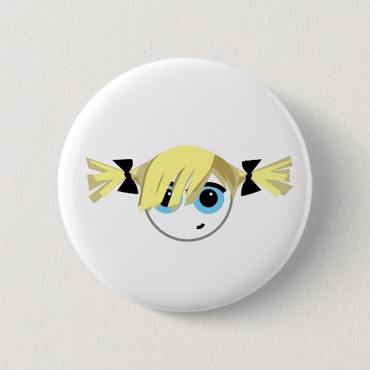 Little Emo Girl Ronde Button 5,7 Cm (Voorkant)