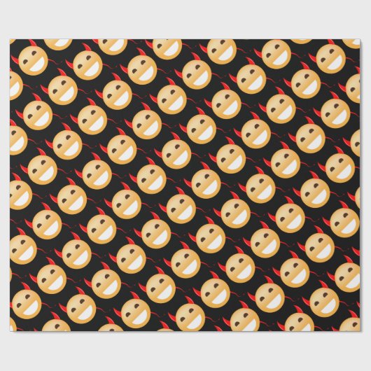 Little Emoji Devil Cadeaupapier (Vlak)