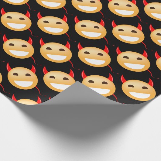 Little Emoji Devil Cadeaupapier (Hoek)