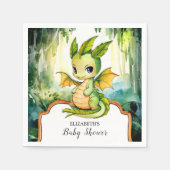 Little Enchanted Dragon Baby shower Servet (Voorkant)