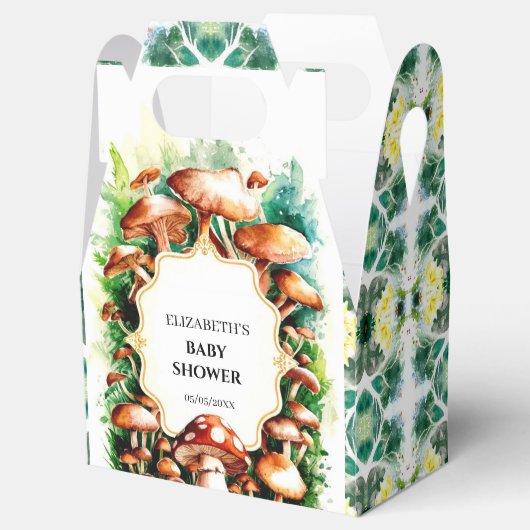 Little Enchanted Mushroom Baby shower Bedankdoosjes (Geopend)