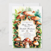 Little Enchanted Mushroom Baby shower Kaart (Voorkant)