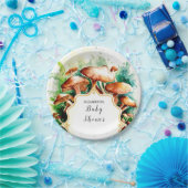 Little Enchanted Mushroom Baby shower Papieren Bordje (Feest)