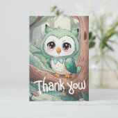 Little Enchanted Uil Bedankkaart (Staand voorkant)