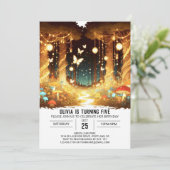 Little Enchanted Woodland digitale verjaardag Kaart (Staand voorkant)