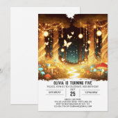 Little Enchanted Woodland digitale verjaardag Kaart (Voorkant / Achterkant)