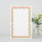 Little English Tea Rozen Stationery Briefpapier (Staand voorkant)