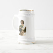 Little Esmeralda van William-Adolphe Bouguereau Bierpul (Voorkant links)