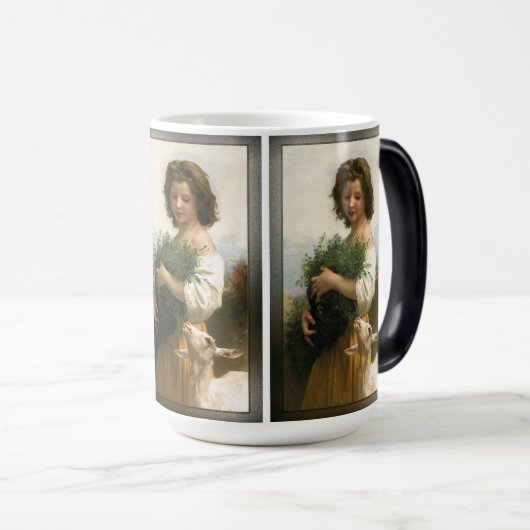 Little Esmeralda van William-Adolphe Bouguereau Magische Mok (Voorkant rechts)