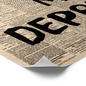 Little Espressy voor mijn depressieve krant Grappi Poster (Hoek)