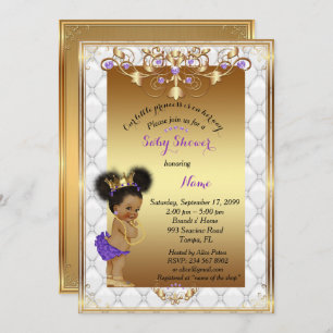 Little etnic Princess, Baby shower Invitation Kaart