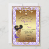 Little etnic Princess, Baby shower Invitation Kaart (Voorkant)