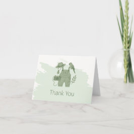 Little Explorer Adventure Baby shower Bedankkaart