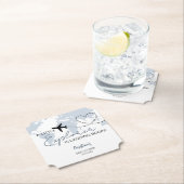 Little Explorer Adventure Blue Baby shower Kartonnen Onderzetters (Insitu)