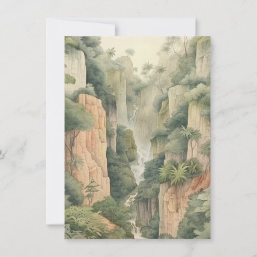 Little Explorer Adventure Tomb Canyon Verjaardag Kaart (Achterkant)