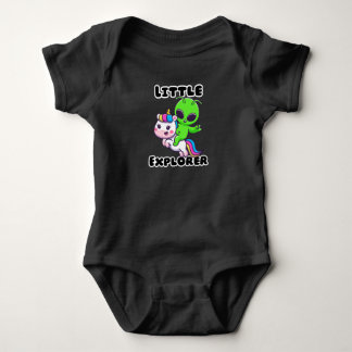 ​"Little Explorer" Alien Unicorn Romper