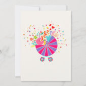 Little Explorer Baby shower Invitation Kaart (Achterkant)