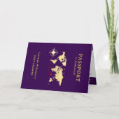 little explorer Baby Shower Passport Card Aankondiging (Voorkant)