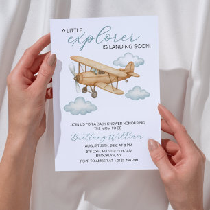 Little Explorer Baby shower Reisavontuur Kaart