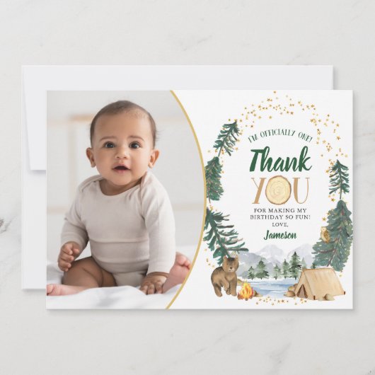 Little Explorer bedankje Bedankkaart (Voorkant)