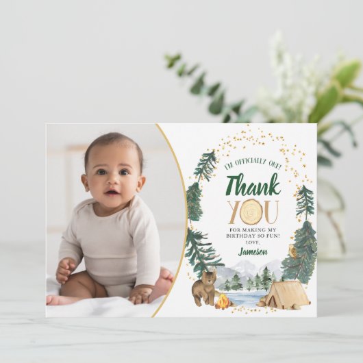 Little Explorer bedankje Bedankkaart (Staand voorkant)