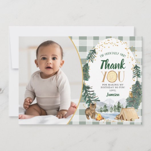 Little Explorer bedankje Bedankkaart (Voorkant)