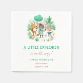 Little Explorer Bos Detective Boy Baby shower Servet (Voorkant)