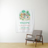 Little Explorer Bos Detective Boy Baby shower Wandkleed (In situ)