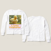 Little Explorer – Cute Duckling Kids T-Shirt (Voorkant /achterkant)