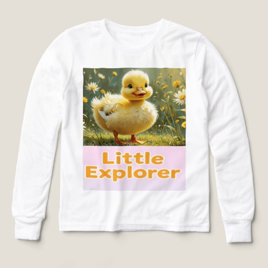 Little Explorer – Cute Duckling Kids T-Shirt (Voorkant)