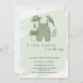 Little Explorer Gender Neutral Baby Shower Kaart (Voorkant)