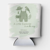 Little Explorer Is On The Way Baby Shower Blikjeskoeler (Voorkant)