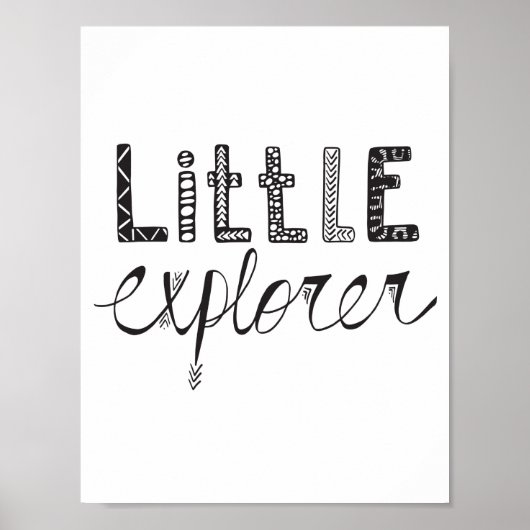Little Explorer - Neursery of Kinder Room Poster (Voorkant)