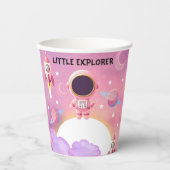 Little Explorer Paarse Baby shower Papieren Bekers (Voorkant)