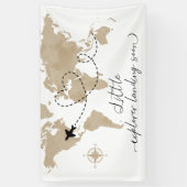 Little Explorer Travel Baby shower Banner (Verticaal)