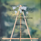 Little Explorer Wereldkaart Baby shower Welkom Acryl Bord (Neutraal)