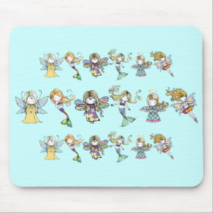 Little Fairies Mermaids and Angels Mousepad Muismat