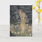 Little Fairy Angel en Girl Kaart (Gele Bloem)