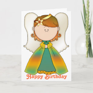 Little Fairy Angel Happy Birthday Kaart 5b