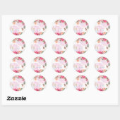 Little Fairy Baby Meisje Douche Ronde Sticker (Vel)