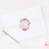 Little Fairy Baby Meisje Douche Ronde Sticker (Envelop)