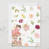 Little Fairy Baby shower Kaart (Achterkant)