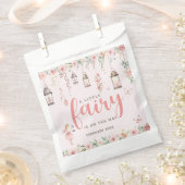 Little Fairy betoverde roze Baby shower Bedankzakje (Geknipt)