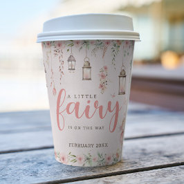 Little Fairy betoverde roze Baby shower Papieren Bekers
