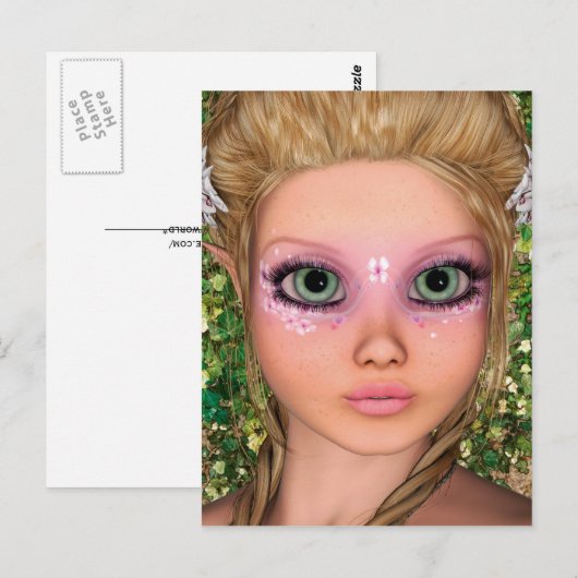 Little Fairy Briefkaart (Voorkant / Achterkant)