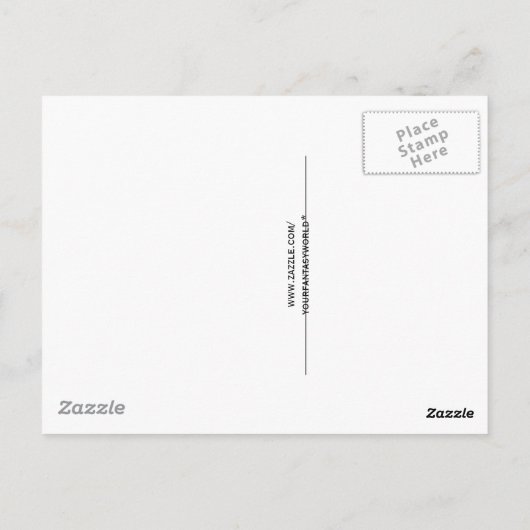 Little Fairy Briefkaart (Achterkant)